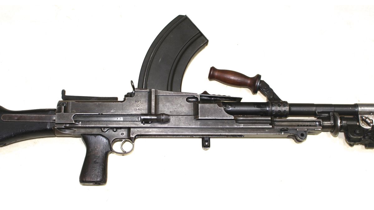 Rare All Matching Numbers WW2 British 1940 Dated Bren gun Mk1 With Double Dovetail Sights UK