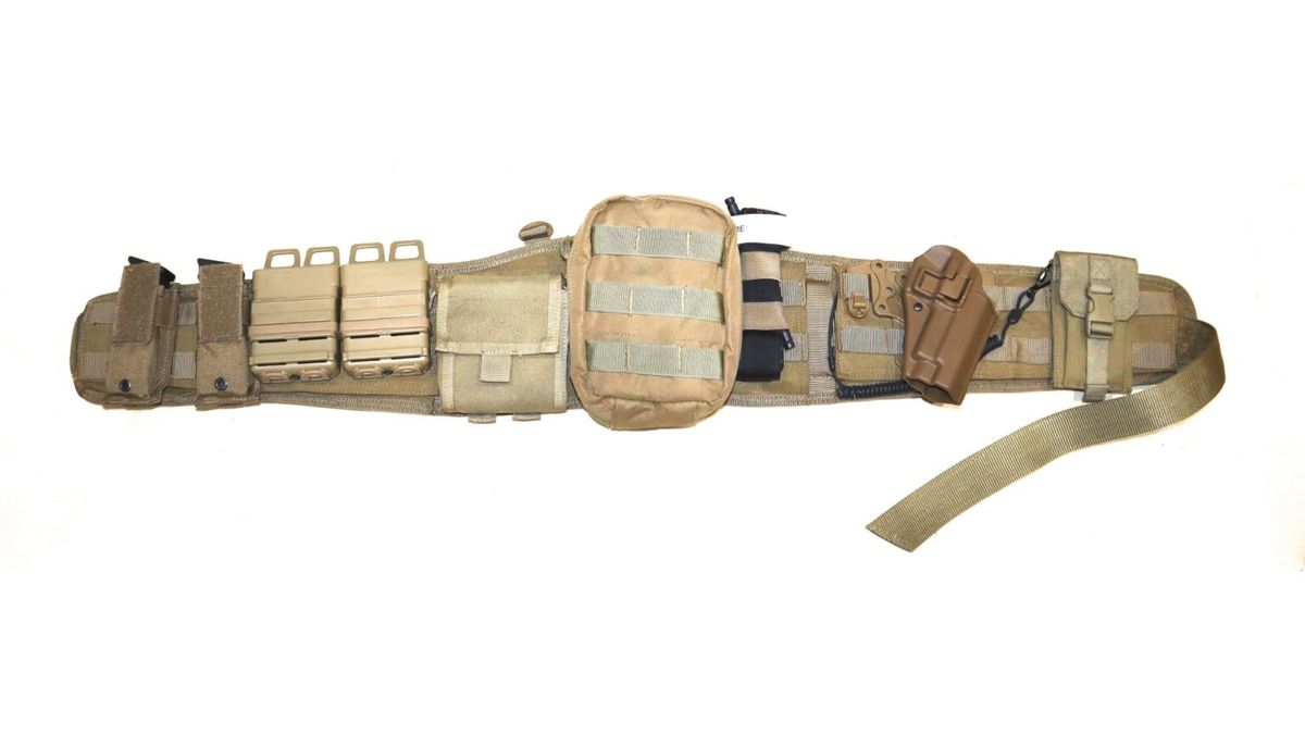Army Tactical Belt with Pouches and Accessories MJL Militaria