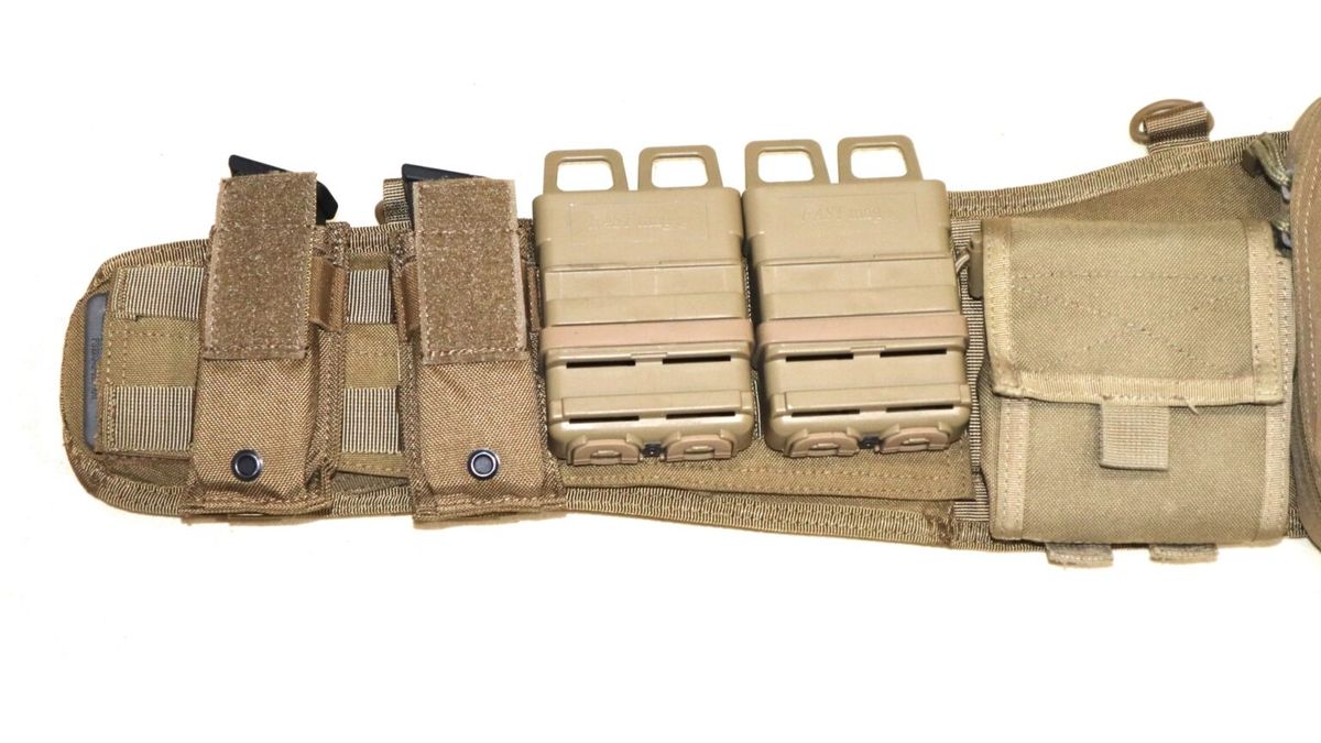 Army Tactical Belt with Pouches and Accessories MJL Militaria