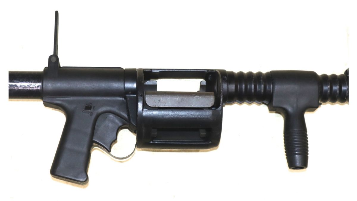 Scarce RSAF Enfield Production Arwen 37 Riot Gun – MJL Militaria