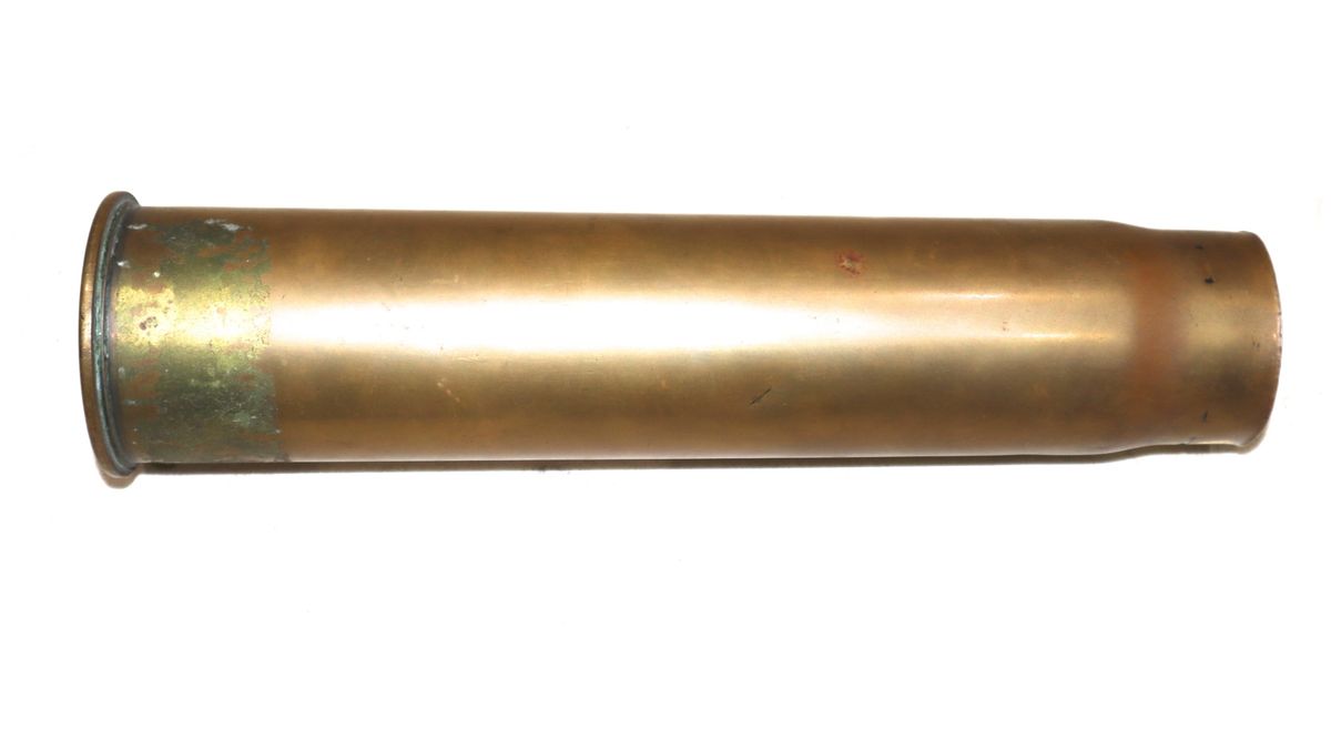 WW1 British 1917 Dated 6pdr Mk.3 Shell Case – MJL Militaria