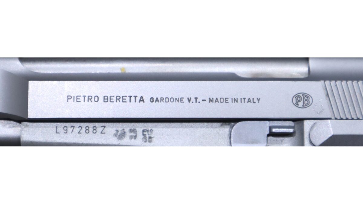 92fs Inox Italian Italian Beretta Stainless Inox Model 92FS – SN 288 – MJL Militaria
